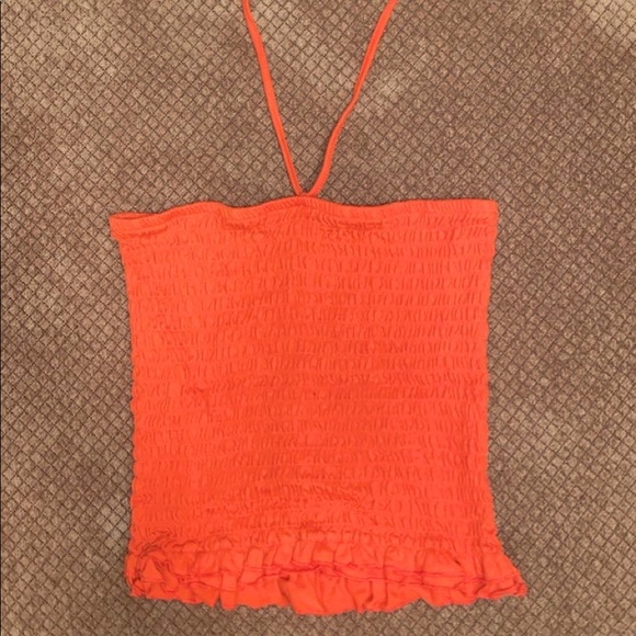 Bright Orange Halter Crop Top! - Picture 1 of 1